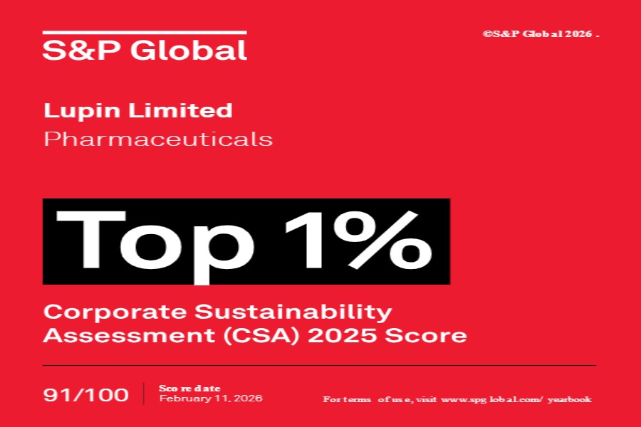 Lupin Ranks No. 1 Globally in Pharma in S&P ESG Assessment 2025